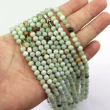 6mm Myanmar Jade Stone Beads Necklace for Women
