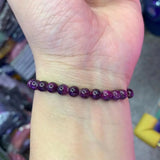 6mm Natural Ruby Bracelet Gemstone Jewelry for Women