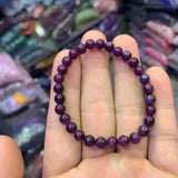 6mm Natural Ruby Bracelet Gemstone Jewelry for Women
