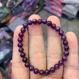 6mm Natural Ruby Bracelet Gemstone Jewelry for Women