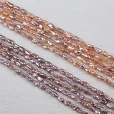 6mm Natural Freshwater Keshi Loose Pearls Beads Strand