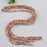6mm Natural Freshwater Keshi Loose Pearls Beads Strand