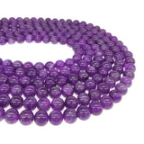 Natural Amethyst Beads 6mm-10mm Round Loose for Bracelet