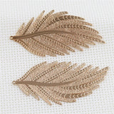 Feather Leaf Pendant Stamping Bookmarks for DIY Crafts Jewelry