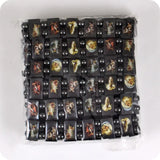 6pc Angel Hematite Rosary Bracelet Religious Jewelry