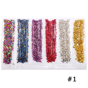 6pc Glitter Epoxy Resin Filler Flakes Irregular Mold Filling Sequins DIY Crafts
