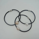 6pcs Baroque Pearl Leather Rope Bracelet