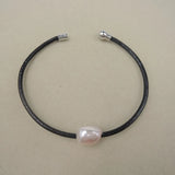 6pcs Baroque Pearl Leather Rope Bracelet