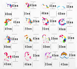6pcs 11pcs Creative Unicorn Keychain PVC Soft Plastic Cartoon doll bag pendant