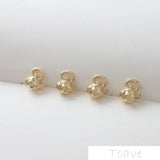 6pcs 14K Small Kettle Pendant DIY Material Accessories