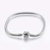 6pcs European Style Chains DIY Bracelets Component Finding with Heart Clasps