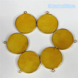 6pcs 30mm Pendant Base Silver Plated Antique Bronze DIY Jewelry