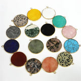 6pcs 30mm Pendant Base Silver Plated Antique Bronze DIY Jewelry