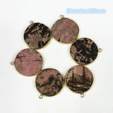6pcs 30mm Pendant Base Silver Plated Antique Bronze DIY Jewelry