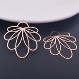 6pcs Rose Earring Drop Charms Silver DIY Jewelry Making
