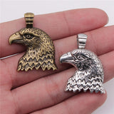 6pcs Antique Eagle Head Charms 33x29mm