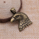 6pcs Antique Eagle Head Charms 33x29mm