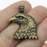 6pcs Antique Eagle Head Charms 33x29mm