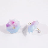 6pcs 3D Umbrella Acrylic Charms Pendant for Jewelry Making