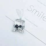 6pcs Goldfish Resin Charms For Earrings Fish in Water Bag EarDrop DIY