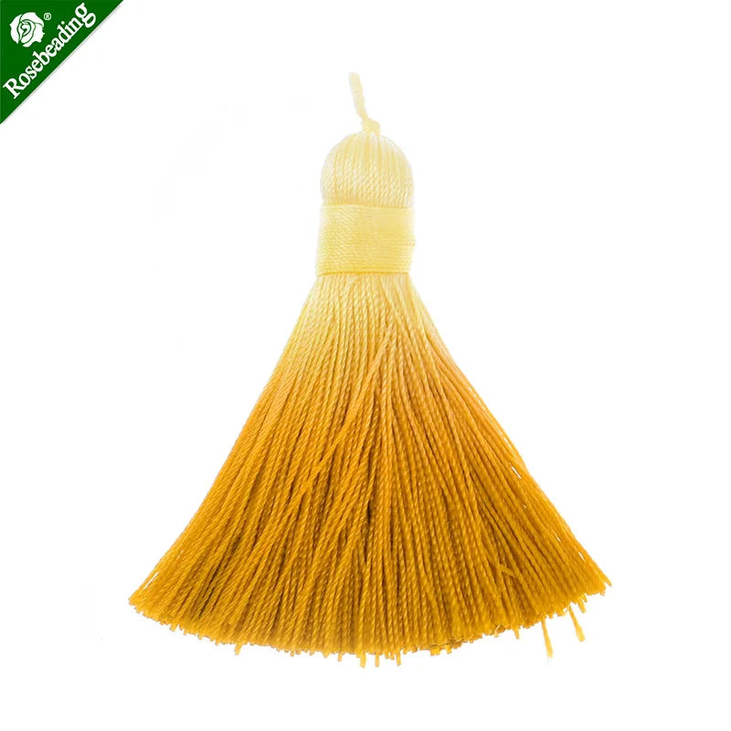 6pcs Short Tassels for Jewelry Making, Mini Tassels in Pantone Colors