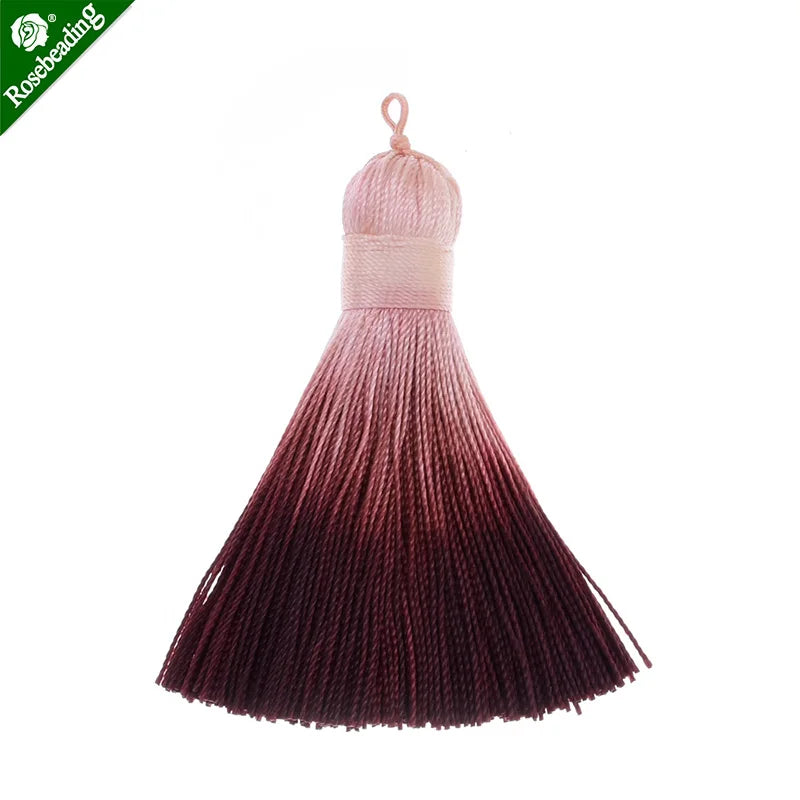 6pcs Short Tassels for Jewelry Making, Mini Tassels in Pantone Colors