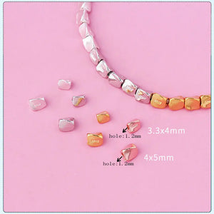 6pcs 925 Sterling Silver Triangle Spacer Beads for DIY Jewelry Making