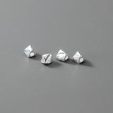 6pcs 925 Sterling Silver Triangle Spacer Beads for DIY Jewelry Making