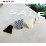 6pcs Acrylic Ear Pin Diy Earrings Jewelry Material Retro