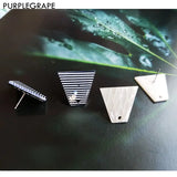 6pcs Acrylic Ear Pin Diy Earrings Jewelry Material Retro