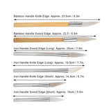 6pcs Agate Burnisher Polishing Set Bamboo Handle