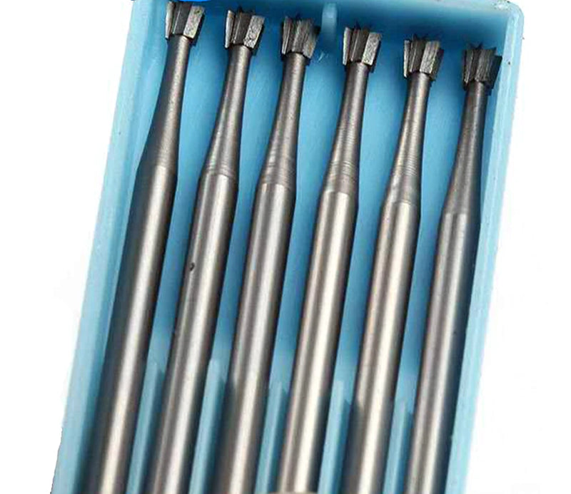 6pcs Alloy Tungsten Steel Round Burs Carving End Mill Woodworking Router Bit