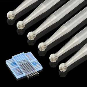 6pcs Tungsten Steel Round Burs Router Bit Wood Milling Cutter