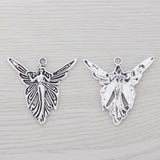 6pcs Antique Silver Goddess Butterfly Fairy Charms Pendant