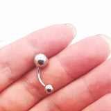 6pcs Crystal Stainless Steel Rhinestone Navel Rings Set