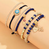 6pcs Bohemian Tassel Charm Beaded Bracelet Set Women Jewelry