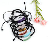 6pcs Chakra Bridge Stone Bar Yoga Bracelet Crystal Beads Lace-up Bracelet
