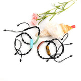 6pcs Chakra Bridge Stone Bar Yoga Bracelet Crystal Beads Lace-up Bracelet