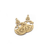 6pcs Brass Eye Charms Witchcraft Celestial Pendant DIY Jewelry Making