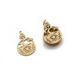 6pcs Brass Eye Charms Witchcraft Celestial Pendant DIY Jewelry Making