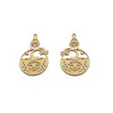 6pcs Brass Eye Charms Witchcraft Celestial Pendant DIY Jewelry Making