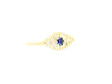 6pcs CZ Evil Eye Stud Earrings, Plated, Marquise Earring Post, GS075