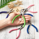 6pcs Mini Jewelry Pliers Tool Kit Set Carbon Steel Flat/Round/Bent/Side Cutting