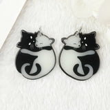 6pcs Glow In Dark Cat Charms for DIY Jewelry Making