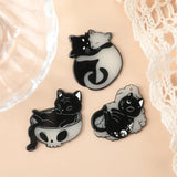 6pcs Glow In Dark Cat Charms for DIY Jewelry Making