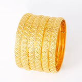 6pcs Charm Ethiopian African 24k Bracelets&Bangles Dubai Bangles for Women