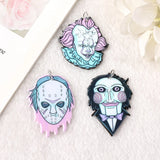 6pcs Colorful Acrylic Pendant Charms for DIY Earring Necklace