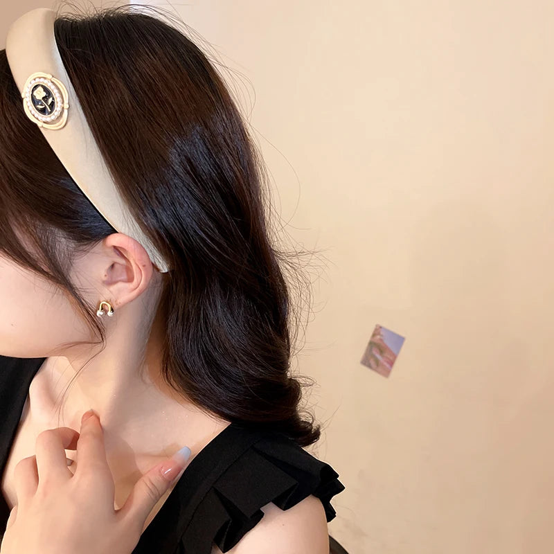 6pcs Flower Pearl Hair Bands Multi-color Headbands