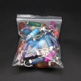 6pcs Natural Stone Pendant Charms for DIY Necklace 25x25mm