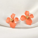 6pcs Coloured Flower Stamen Ear Needle DIY Earring Jewelry Material